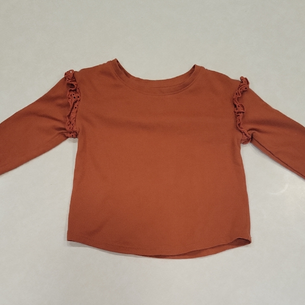 Cat & Jack Terracotta Long Sleeve Kids Tee
